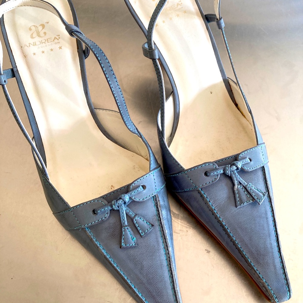 Andrea collection,  sling backs made in Brazil, one of Pantene’s colors of 2022
